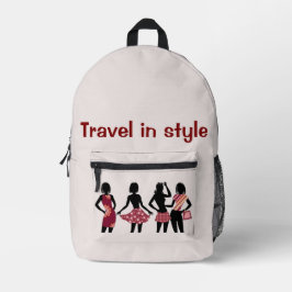 Mochila Impresa Colección Reina de las Compras -Damas 