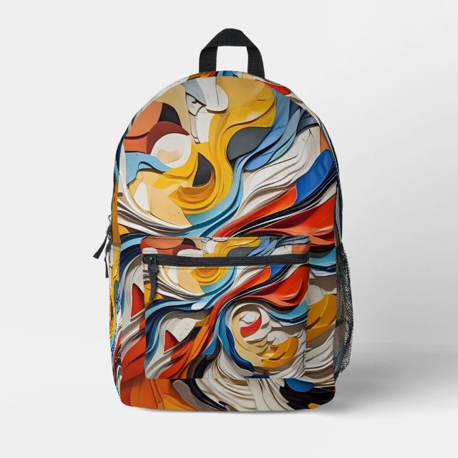 Mochila Impresa Color del cóctel (Anverso)