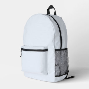 Mochila Impresa Color negro azul pastel blanco sólido
