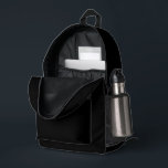 Mochila Impresa Color negro tradicional clásico sin tiempo<br><div class="desc">Mochila por todas partes de impresión corte costura bolsa de almacenamiento impresión con ilustracion clásico de diseño de arte gráfico de color negro tradicional inmaduro y selección de productos de la impresión TheFabricSeal en tienda a petición en Zazzle.com #ZazzleMade https://www.zazzle.com/store/thefabricseal TheFabricSeal ©️ original. El negro es un color que es...</div>
