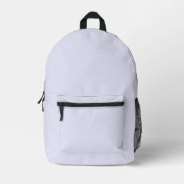 Mochila Impresa Color sólido de la Lavanda Pastel | Clásica | Eleg
