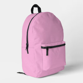 Mochila Impresa Color sólido rosa caliente claro