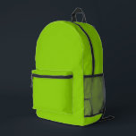 Mochila Impresa Color sólido verde bronce<br><div class="desc">Mochila por toda la impresión de la bolsa de almacenamiento de estilo de coser de corte de impresión impresa impresa con el ilustracion de diseño de arte gráfico de color sólido verde brat y selección de la colección de productos de la impresión TheFabricSeal en tienda a petición en Zazzle.com #ZazzleMade...</div>