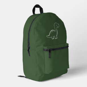 Mochila Impresa Color sólido verde de caza