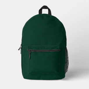 Mochila Impresa Color sólido verde oscuro