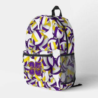 Mochila Impresa colores del equipo de fútbol violeta