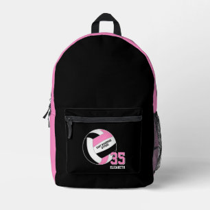 Mochila Impresa colores del equipo de voleibol de chicas adolescen
