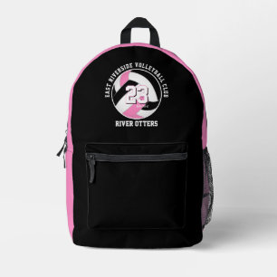 Mochila Impresa colores del equipo de voleibol de chicas adolescen