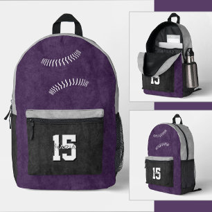 Mochila Impresa colores personalizados número de jersey de softbal