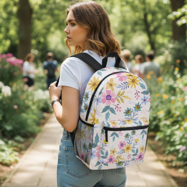 Mochila Impresa Colorful floral design backpack (Subido por el creador)