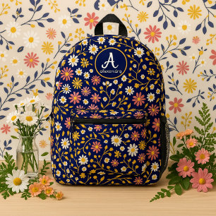 Mochila Impresa Colorful floral small flower cheerful botanical 
