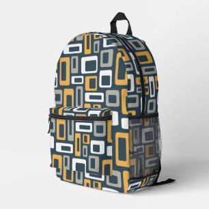 Mochila Impresa Colorful Mid Century style shapes