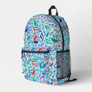 Mochila Impresa Colorful Music Notes