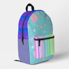 Mochila Impresa Colorida adorable arte creativo