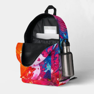 Mochila Impresa Colorida pintura abstracta moderna por todas parte