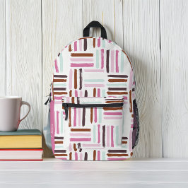 Mochila Impresa Coloridas brotes de pincel personalizados
