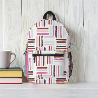 Mochila Impresa Coloridas brotes de pincel personalizados