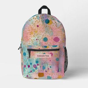 Mochila Impresa Colorido Abstracto Paint Splatter Art (14)