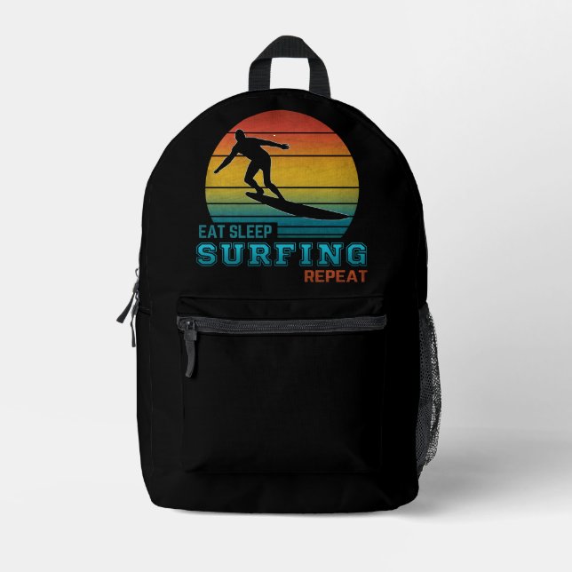 Mochila Impresa Coma Sleep Surfing Repeat Port Authority® Backpack (Anverso)