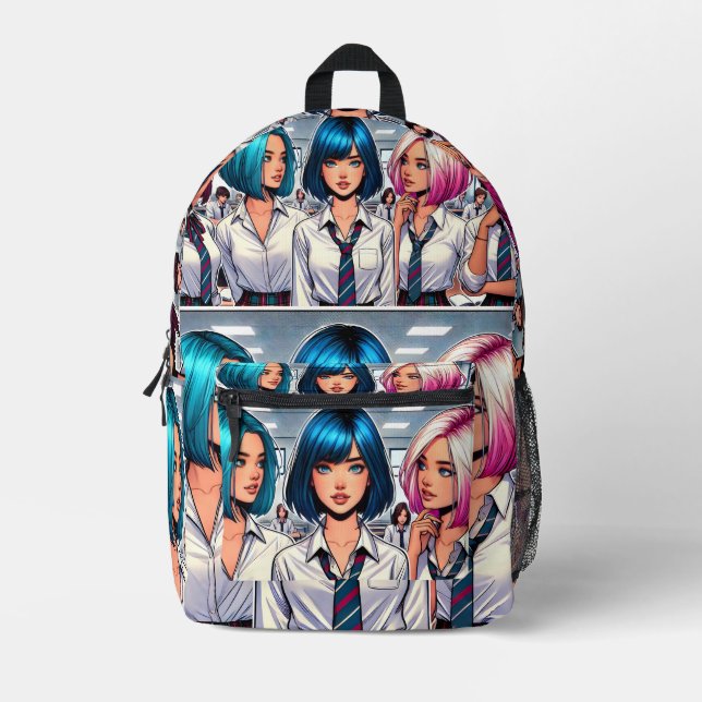 Mochila Impresa Comic de paquete posterior 1 (Anverso)