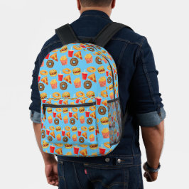 Mochila Impresa Comida chatarra kawaii