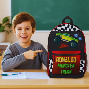 Mochila Impresa Comienza tus motores, ¡es hora de la escuela!
