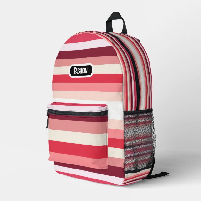 Mochila impresa con estampado (Esquina derecha trasera )