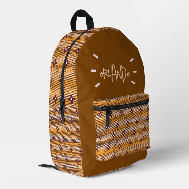 Mochila impresa con estampado (Esquina izquierda trasera)
