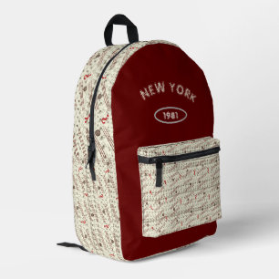 Mochila impresa con estampado