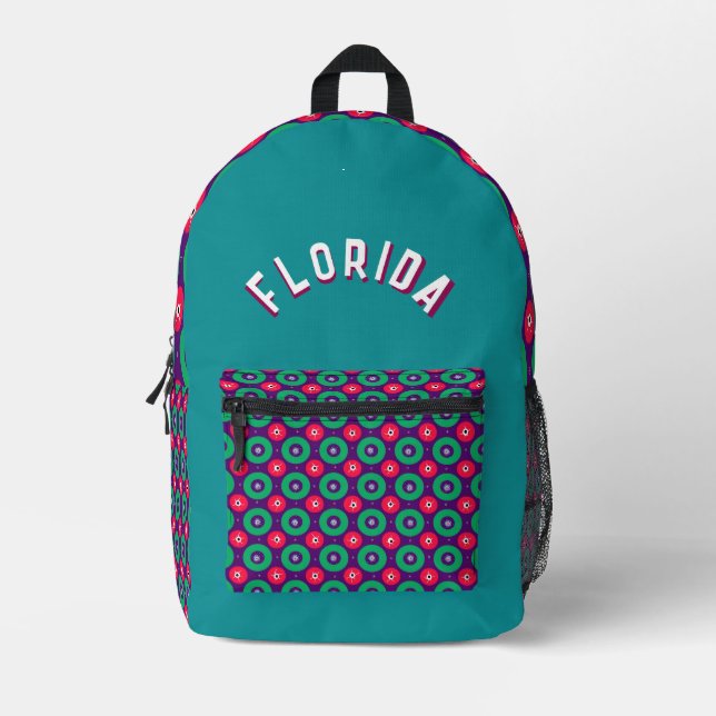 Mochila impresa con estampado (Anverso)