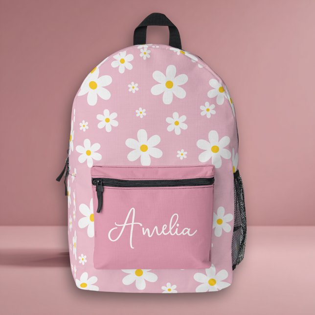 Mochila impresa con nombre de margarita blanca con (Subido por el creador)