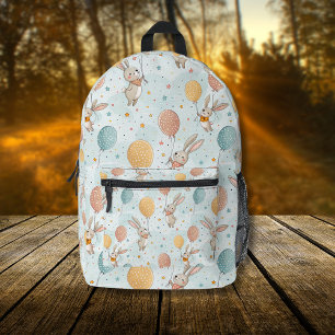 Mochila Impresa Conejitos Lindos Sosteniendo Globos de Huevos Past