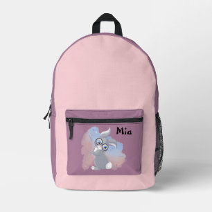 Mochila Impresa Conejo y gafas personalizados