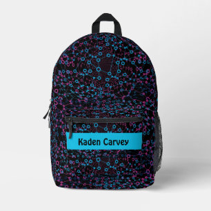 Mochila Impresa Conexiones de red de tecnología editable