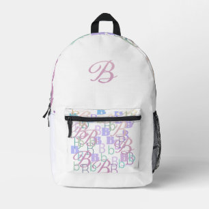 Mochila Impresa Confeti de Letras "B"