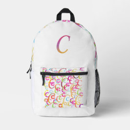 Mochila Impresa Confeti de Letras "C"