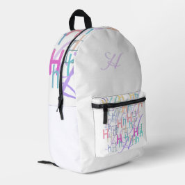 Mochila Impresa Confeti de Letras "H"