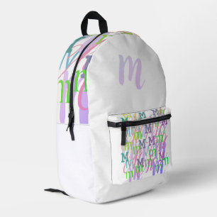 Mochila Impresa Confeti de Letras "M"