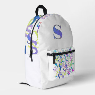 Mochila Impresa Confeti de Letras "S"