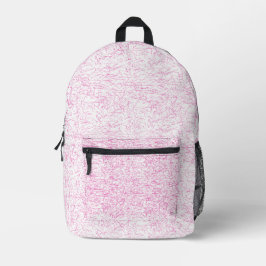 Mochila Impresa Conjunto de carpetas abstractas rosadas para ofici