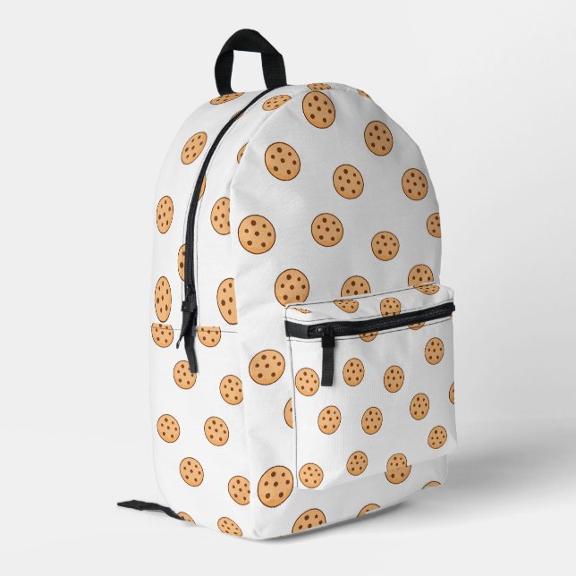 Mochila Impresa Cookies en blanco (Esquina izquierda trasera)