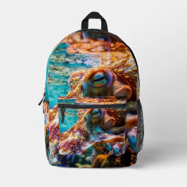 Mochila Impresa Cool Underwater Octopus Backpack