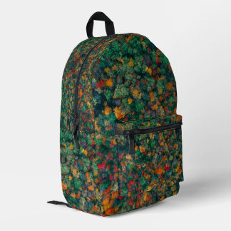 Mochila Impresa Copas de árboles coloridos