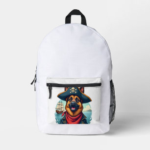 Mochila Impresa Copia Pirata del Perro Pastor Alemán