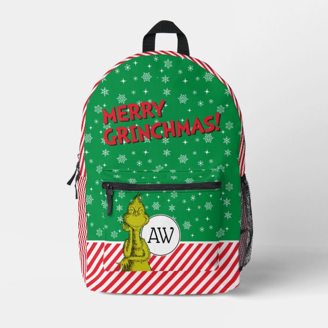 Mochila Impresa Copo de nieve Grinch (Anverso)