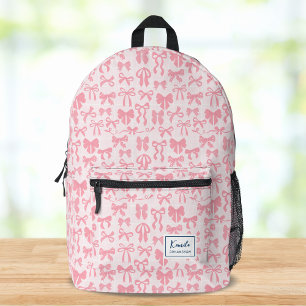 Mochila Impresa Coqueta rosa Girona suave con nombre