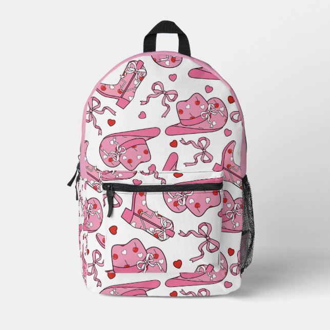 Mochila Impresa Coquette Pink (Anverso)
