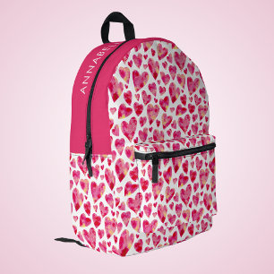 Mochila Impresa Corazón de Niña Bonito