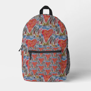 Mochila Impresa Corazón del planeta