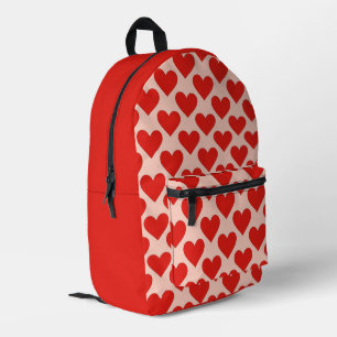 Mochila Impresa Corazón rojo tradicional del día de San Valentín